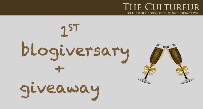 the cultureur 1st blogiversary and giveaway