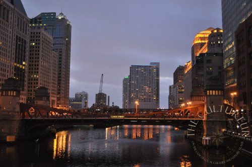 chicago at night