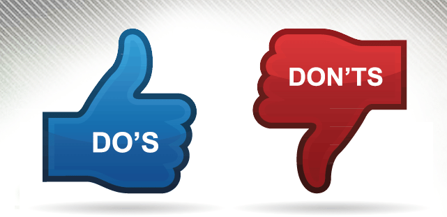 dos and don'ts of blogging